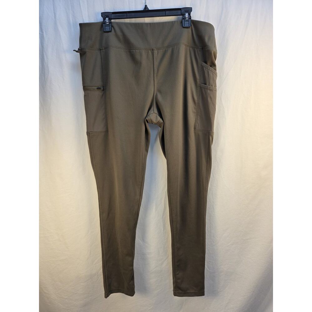 Carhartts Women's Size XL Leggings Fitted Midweight Utility Olive Green Stretch
